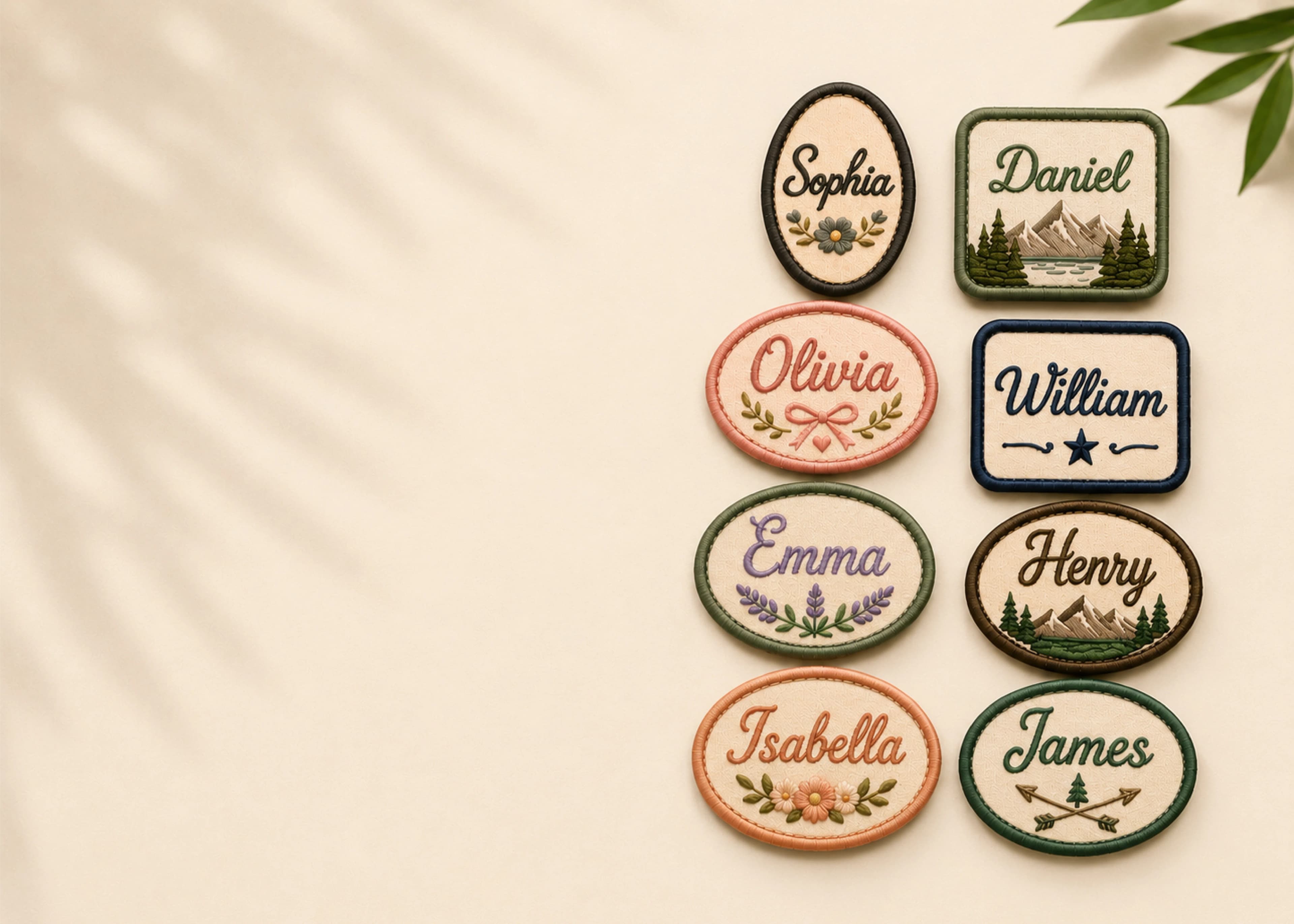 Custom name tag patches